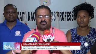 Sindicato dos Professores diz que Governo não absolveu proposta da nova tabela e estatuto  Fala CV [upl. by Bury]