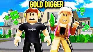 Gold Digger Has A Crush On Me In Roblox Brookhaven 💖🤑 [upl. by Drew]