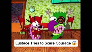 Courage beats up Eustace out of pure frightening [upl. by Aihsot]