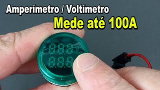 Como instalar AMPERÍMETRO  VOLTÍMETRO 100A  500V [upl. by Laucsap]