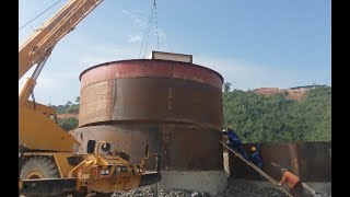 Leaching tank installation details in CIL plant [upl. by Avery]