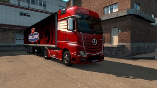 ETS 2 123 Vanilla Mercedes Benz Actros MPIV Stavanger  Kopenhavn [upl. by Regnig]