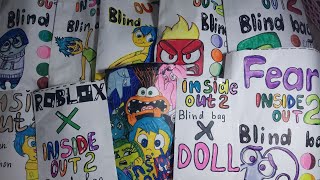 Inside out 2 blind bag unboxing compilation🤤🫠 Asmr😴😴 Blind bag paper🙃🙃 Shahina PAPER asmr [upl. by Maeve868]