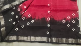 MANGALGIRI PATTU BY COTTON SAREES BANDINI PRINT SAREES [upl. by Noak186]