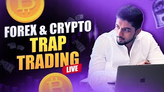 16 Jan  Live Market Analysis for Forex and Crypto  Trap Trading Live [upl. by Adidnac]