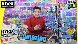 Knex Marble Coaster Run  Watch the 3 Level Super Build [upl. by Ahsinuq]