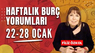 FİLİZ ÖZKOL İLE HAFTALIK BURÇ YORUMLARI  22  28 OCAK 2024 [upl. by Eohce]