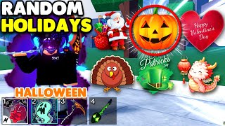 Blox Fruits But The RANDOM Holidays Choose my Build For PvP [upl. by Aip]