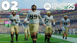 ARMY VS NAVY  EA Sports College Football 25 Road To Glory  Part 2  PS5 Gameplay [upl. by Ury]