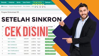 CARA CEK PROGRES SINKRONISASI DAPODIK 2023 D [upl. by Novek]