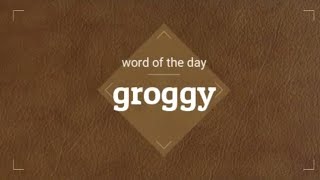 groggy meaning and usage [upl. by Dlanod506]