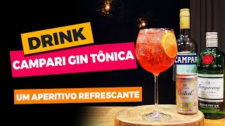 Aprenda como fazer drink com Campari e Gin Tônica  Shorts [upl. by Sholom]