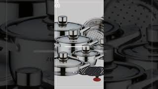 Zillinger 17 Pieces Deluxe Stainless Steel Cookware Set ZL702  By Germany OEM [upl. by Ronnie]