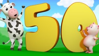 The Number Song  learn Numbers 1 to 50  Nursery Rhymes  Kids Song  Baby Rhymes by Farmees [upl. by Ardnasxela]