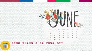 Sinh tháng 6 là cung hoàng đạo gì  CUNGHOANGDAOINFO [upl. by Aleydis]