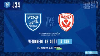 J34  FC Villefranche B – AS Nancy Lorraine 21 [upl. by Ahsenid964]