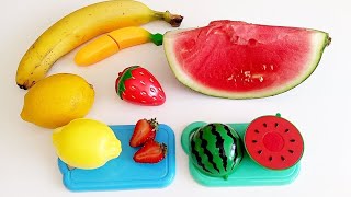 Cutting Plastic Fruit Watermelon and Vegetable ASMR [upl. by Louisette]