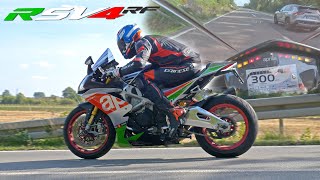 Aprilia RSV4 RF Akrapovic CRAZY SOUND POV on Autobahn [upl. by Matthias]