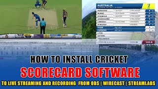 How install cricket scoreboard software for live streaming  How install cricket scorecard overlay [upl. by Cynthia]