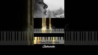 Easy on me Adele piano tutorial part 2 shorts piano [upl. by Letsirc]