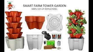 How to setup Smart Farm Hydroponic Tower Garden [upl. by Opalina219]