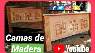 CÓMO HACER UNA CAMA DE MADERA Como hacer cama 🛏 rústicas de madera  2020 [upl. by Yrannav94]