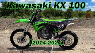 Kawasaki KX100 Review 20142021 [upl. by Yruoc]