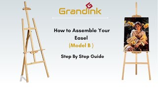 Model B How to assemble an 5ft easel  Painting Stand  Assemble with me  Grandink ® [upl. by Madigan]