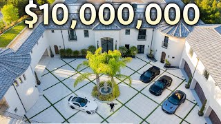 INSIDE a 10000000 California Mega Mansion with Garage Full of Supercars [upl. by Thorlie]