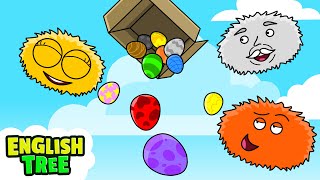 Colored Eggs Song  More Kids Songs  English Tree [upl. by Verdha200]