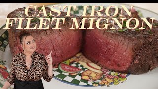 Youll NEVER Cook Steak Any Other Way  Cast Iron Filet Mignon [upl. by Teodorico120]