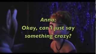 Love Is an Open Door  Kristen Bell and Santino Fontana from Frozen with Anna and Hans lyrics [upl. by Belen]