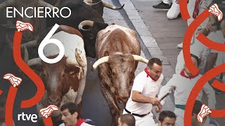 SEXTO ENCIERRO de San Fermín 2022  Toros de Jandilla [upl. by Cannell214]