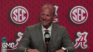 Kalen DeBoer speaks at SEC Media Days [upl. by Orenid966]