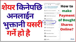 Online share trading in Nepal  how to pay broker amount of share buy from tms online [upl. by Libbna321]