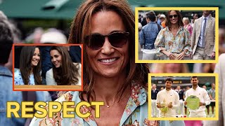 Pippa Middleton attends Wimbledon in her first public appearance since her sister cancer diagnosis [upl. by Tavie]