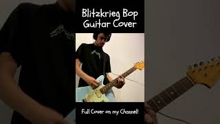 Blitzkrieg Bop Guitar Cover Ramones  Leandro Brito Full Cover on My Channel shorts [upl. by Cis]