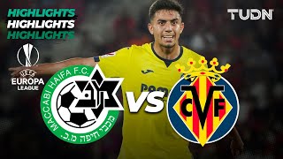 Maccabi Haifa vs Villarreal  HIGHLIGHTS  UEFA Europa League 202324  TUDN [upl. by Ylrevaw]