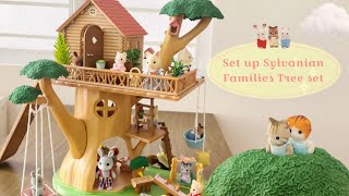 Sylvanian Families  Tree house Set up 🐞🌳🍃🌿 [upl. by Annek]