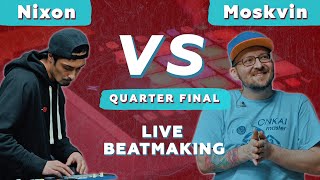 Nixon vs Moskvin  Live Beatmaking Fingerdrumming V1 Battle 21012022 [upl. by Coletta]