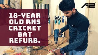 Repairing a Vintage Cricket Bat 🏏🔥  A2 Cricket [upl. by Adias763]