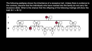 How to solve pedigree probability problems  1 [upl. by Aggappera]