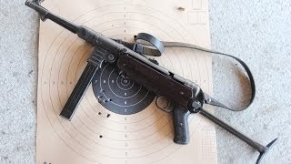 Shooting the German MP40 submachine gun [upl. by Farkas]