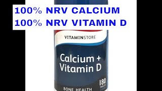 Vitamin Store Calcium and Vitamin D Food Supplement Tablets Capsule  Review [upl. by Eula]