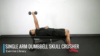 Single Arm Dumbbell Skull Crusher  OPEX Exercise Library [upl. by Larimer609]