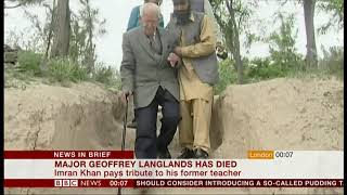 Major Geoffrey Langlands passes away 1917  2019 Pakistan  BBC News  3rd January 2019 [upl. by Yseulta180]