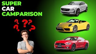 Which Car Fits You Best  Ford Mustang Vs Valvo Sedan Vs Porsche Boxster 🤑 [upl. by Eilitan]