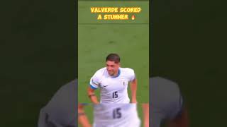 Stunner from valverde  Brazil vs Uruguay shorts shortsfeed [upl. by Cyrill226]