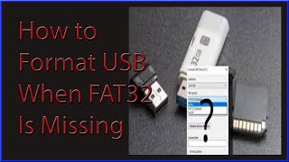 How to format USB device when fat32 option not available [upl. by Burnley398]