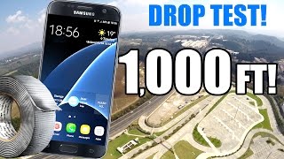 Can Duct Tape Protect a Galaxy S7 from 1000 FT Drop Test THIS IS CRAZY [upl. by Tennes]